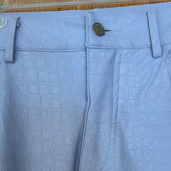 NWOT Naked Wardrobe Croc-Embossed Light Purple Pants Jeans - Picture 2 of 5